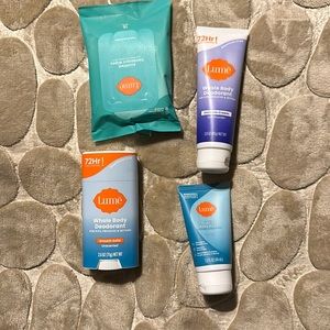 Lumes deodorant, and wipes set of  4